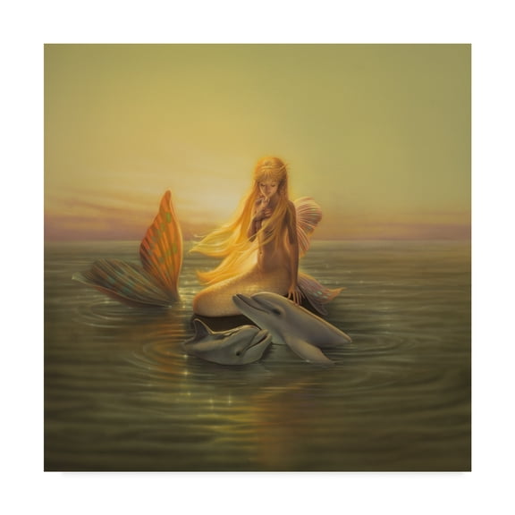 Kirk Reinert 'One Love Mermaid' Canvas Art