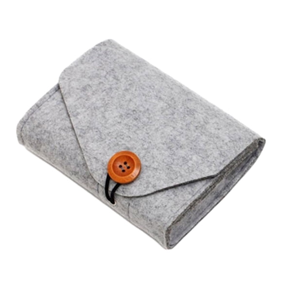 Billuyoard Bolsa de almacenamiento para banco de energía que ahorra espacio, bolsa organizadora de cables de viaje con estilo, fácil de Almacenamiento y organización del hogar gris claro