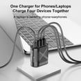 CHEEPUM plus Charger Fast Charging 48W USB C Charger 4 Port USB Wall