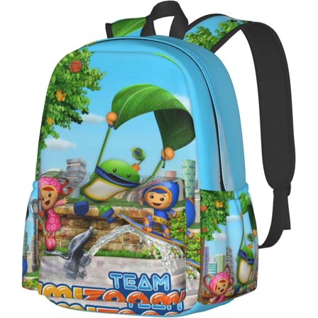 Cartoon Backpacks Team Anime Umizoomi Adjustable Funny Laptop Backpack Double Shoulder Bag for Women Men Climbing Shopping Work