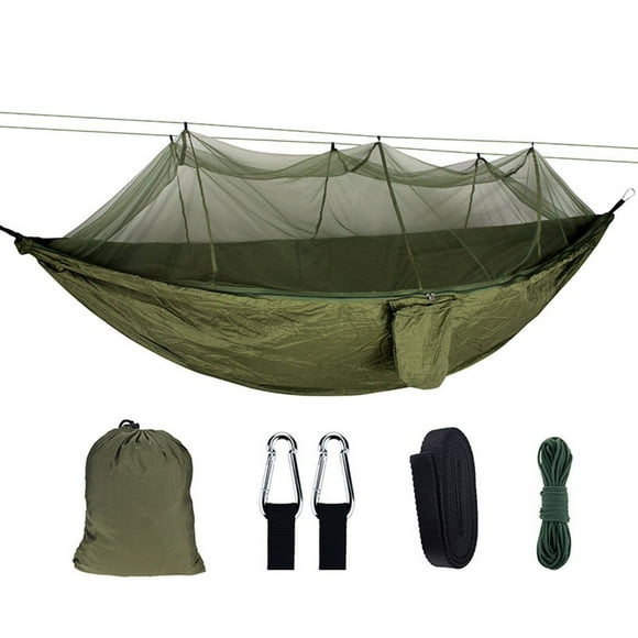 Double 210T Nylon Outdoor Mosquito-proof Aerial Camping Hammock Anti-mosquito