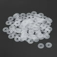 thumbnail image 2 of Uxcell 18mm O.D. 0.9mm Thick Nylon Flat Washers for M5 Screw Bolt, 200 Count, 2 of 6