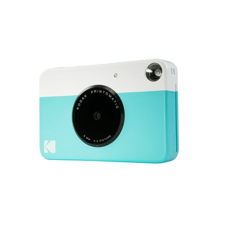 Kodak Printomatic Instant Print Camera Prints On ZINK 2x3" Sticky-Backed Paper - Blue