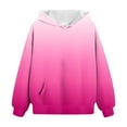 thumbnail image 6 of Oversized Hoodies for Toddlers Girls Oversized Sweatshirts Gradient Pullover Hoodies with Pockets Casual Hoodie Warm Fall Winter Tops, 6 of 6