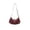 Red, variant on Btomtd Retro Style Crossbody Bags for Women, Relaxed PU Leather Buckle Handbag, Pleated Underarm Shoulder Purse for Daily Commuting, Black