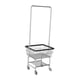 thumbnail image 3 of Ropa de ropa enrollable Rack de ropa de metal Ropa de ropa pesada Ajustable para exhibición Almacenamiento de almacenamiento de dormitorio Armario Dobladillo negro, 3 of 7