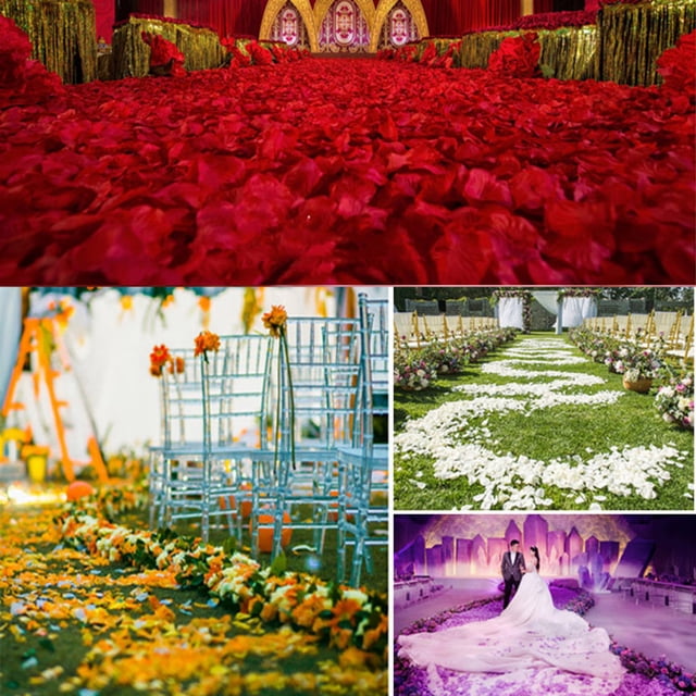 1000 PCS Pétalos de rosa artificiales Flores de boda Multi colores para yeacher Flores artificiales