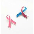 thumbnail image 1 of 10pcs Zinc Alloy Pink Ribbon Awareness Lapel Pin Charity Fundraising Jewelry Badge for Clothes Hats Backpacks Events Support Accessories, 1 of 3