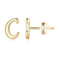 thumbnail image 1 of Heliisoer Boucles d'Oreilles Alphabet en Or avec Finition Plaquée Or pour Femmes, 1 of 3