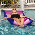 thumbnail image 6 of Big Joe Kona No Inflation Needed Pool Lounger with Headrest, Fade Fuchsia Double Sided Mesh, Quick Draining Fabric, 5.5 feet Big, 6 of 8