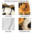 thumbnail image 4 of luoweisi Men's Beach Shorts Quick Dry Swim Trunks with Mesh Lining Panda Sunflower 2XL, 4 of 5