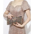 thumbnail image 2 of Rhinestone Evening Clutch Purses for Women Bowknot Tote Bags Shiny Shoulder Crossbody Bag Handbags Dinner Party Wedding, 2 of 7