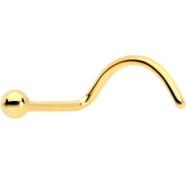 Body Candy Womens 20G ASTM F-136 Titanium Bright Nose Screw Nose Ring Ball End Mens Nose Stud Body Piercing Jewelry 1/4"