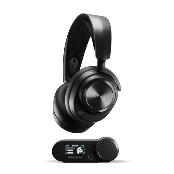 SteelSeries Arctis Nova Pro Wireless Multi-System Gaming Headset for PC, PS5, PS4, Switch, Mobile - Premium Hi-Fi Drivers - Active Noise Cancellation - Two Battery System - Black