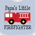 thumbnail image 4 of Inktastic Papa's Little Firefighter Boys Baby Bib, 4 of 4