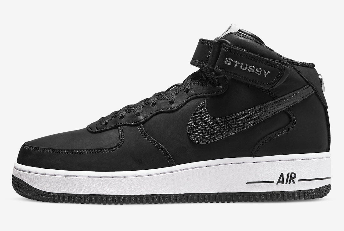 Nike Air Force 1 Mid SP Black Black Black Shoes Men s Grade School Size 7.5