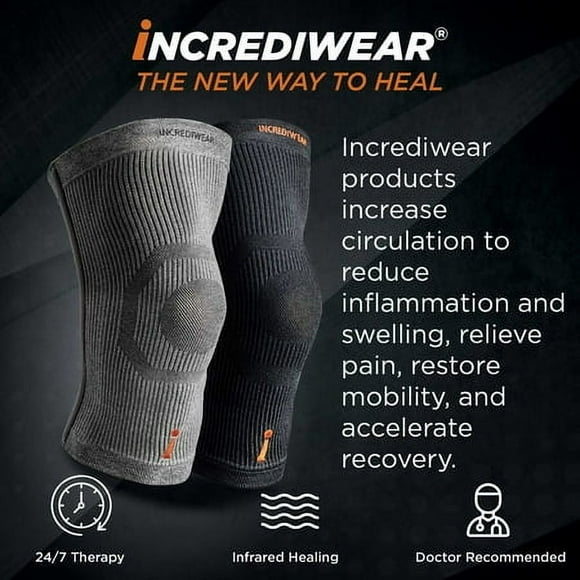 Incrediwear Knee Sleeve - Knee Braces for Knee Pain, Joint Pain Relief, Swelling, Inflammation Relief, and Circulation, Knee Support for Women and Men, Fits 14
