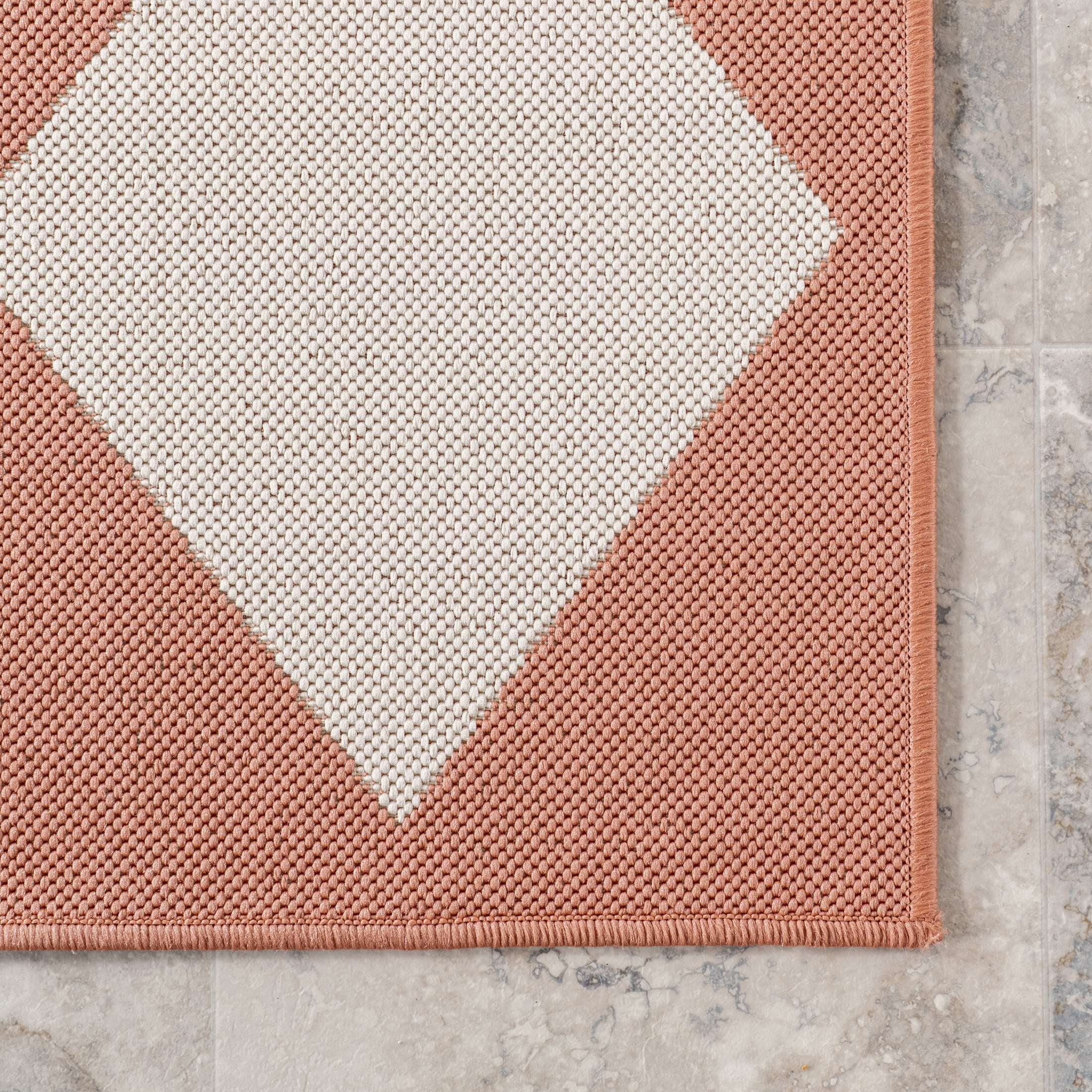 nuLOOM Sabina Diamond Trellis Indoor/Outdoor Area Rug, 8' x 10', Sabina Coral