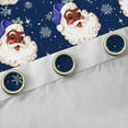 thumbnail image 4 of Homewish Cute Santa Claus Black Out Curtains for Teens Female Men,Xmas Snowflake Curtains Pack of 2 (42x63 Each),Merry Christmas Bedroom Curtains,Ultra Soft Home Decor, 4 of 6