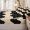 Beige Black, variant on Homewish Brush Stroke Stripes Zipper Twin Comforter Sets with Fitted Sheet and 2 Pillowcases,Modern Abstract Pattern Zipper Bedding Set For Adults,Reversible,4pcs