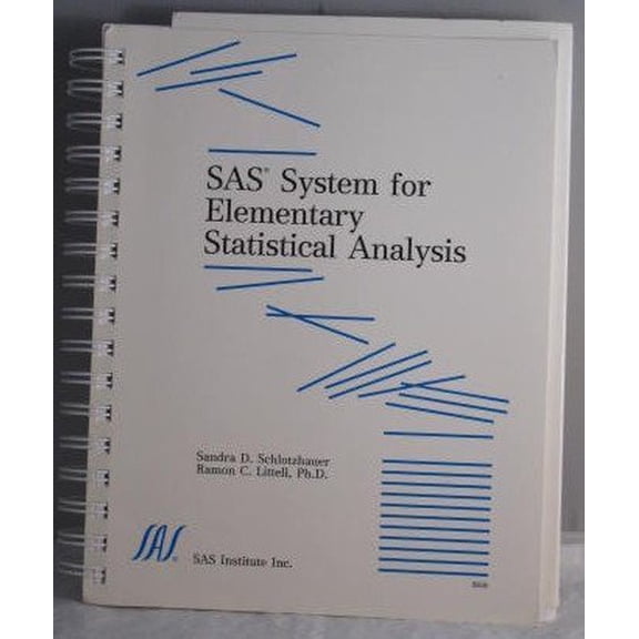 Pre-Owned SAS System for Elementary Statistical Analysis, 9781555440763, 1555440762, Paperback, Edition Unstated edition