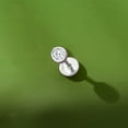 thumbnail image 4 of Pure Collection by Ross-Simons Bezel-Set Diamond Single Flat-Back Stud Earring in Sterling Silver, Women's, Adult, 4 of 8
