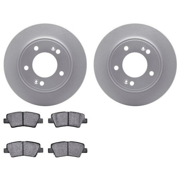 Rear Brake Pad and Rotor Kit - Compatible with 2020 - 2022 Kia Soul 2.0L 4-Cylinder 2021