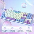 thumbnail image 2 of Redragon K707 PRO 80% Wireless Gasket RGB Gaming Keyboard, 3-Modes 87 Keys TKL Mechanical Keyboard w/Hot-Swap Socket, PBT Round Keycaps & 5-Layer Noise Dampening, Custom Linear Switch, 2 of 9