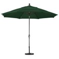 thumbnail image 2 of 11' Aluminium Marché Umbrella Collier Inclinaison DV Bronze/soleil/vert Forêt, 2 of 2