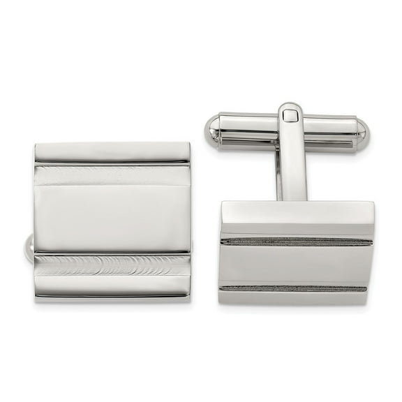 Stainless Steel Polished Cuff Links