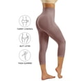 thumbnail image 6 of Athlemo Women High-Waisted Tummy Control Shapewear Capri Anti-Cellulite Leggings, 6 of 7