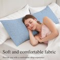 thumbnail image 5 of Misty Blue Body Pillow Cover 20 x 60 Inch Decorative Pillow Cover Rustic Farmhouse Solid Color Lumbar Pillowcase Seasonal Rectangle Cushion Case for Couch Sofa Bed Living Room, 5 of 9