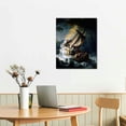 thumbnail image 3 of Acheng Rembrandt Jesus Christ In The Storm On The Sea Of Galilee Ship Boat Ocean Cool Wall Decor Art Print Poster 16x20 in, 3 of 5