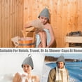 thumbnail image 4 of Wool Sauna Hat Set - Steam Bath Accessories with Elastic Breathable Design, Heat Insulation for Men Women Spa Sauna, 4 of 5