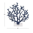 thumbnail image 4 of DecMode Blue & White, Polystone Coastal Coral Sculpture, 14"L x 4"W x 16"H, 4 of 15