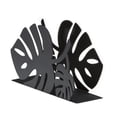thumbnail image 3 of Mango Steam Metal Tabletop Napkin & Letter Holder - Leaf, Black (6" L x 1.75" W x 4" H), 3 of 10
