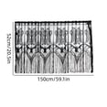 thumbnail image 3 of Miwamany Halloween Lace Short Curtain, Black Bat Spider Web Sheer Valance, Gothic Window Treatment for Kitchen Bedroom Living Room Home Party Decor, 3 of 7