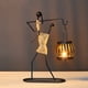thumbnail image 4 of Candelabro En Forma De Niña Candelabro Decorativo Candelero De Hierro Exquisito Candelabro De Carácter Abstracto Con Cuerda De Cáñamo Marco Desmontable Para Dormitorio Oficina Cafetería matsuzay HA027794-03, 4 of 6