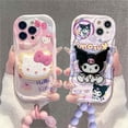 thumbnail image 2 of Funda de teléfono Kuromi Hello Kitty para Samsung Galaxy S24 Ultra S22 S21 Plus S20 S23 FE A55 A35 A54 A24 A14 A34 A25 A15 A53 A33 A73, 2 of 5
