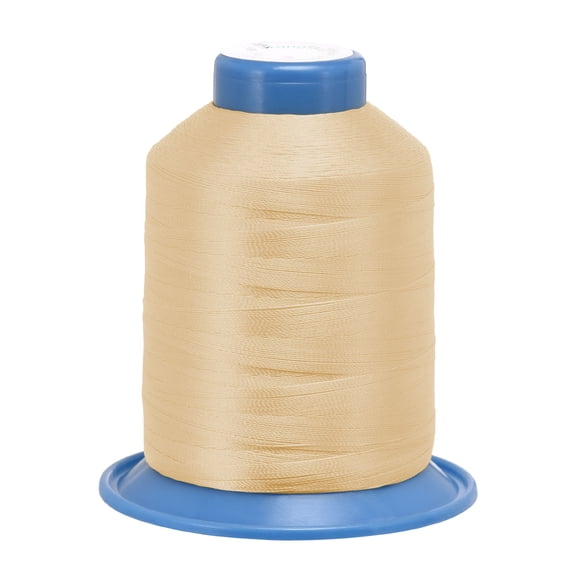 Uxcell 1968 Yards 150D/0.25mm Extra Strong Bonded Polyester Thread (Wheat)