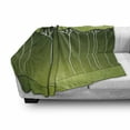 thumbnail image 2 of Tree Soft Flannel Fleece Throw Blanket, Graphics of Long Leafy with Floral Details, Cozy Plush for Indoor and Outdoor Use, 70" x 90", Olive Green Green, by Ambesonne, 2 of 5