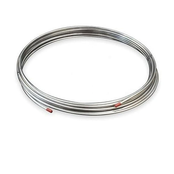 Stainless Steel Tubing Coil, Type 304-1/4" OD x 100 ft, .020 Wall