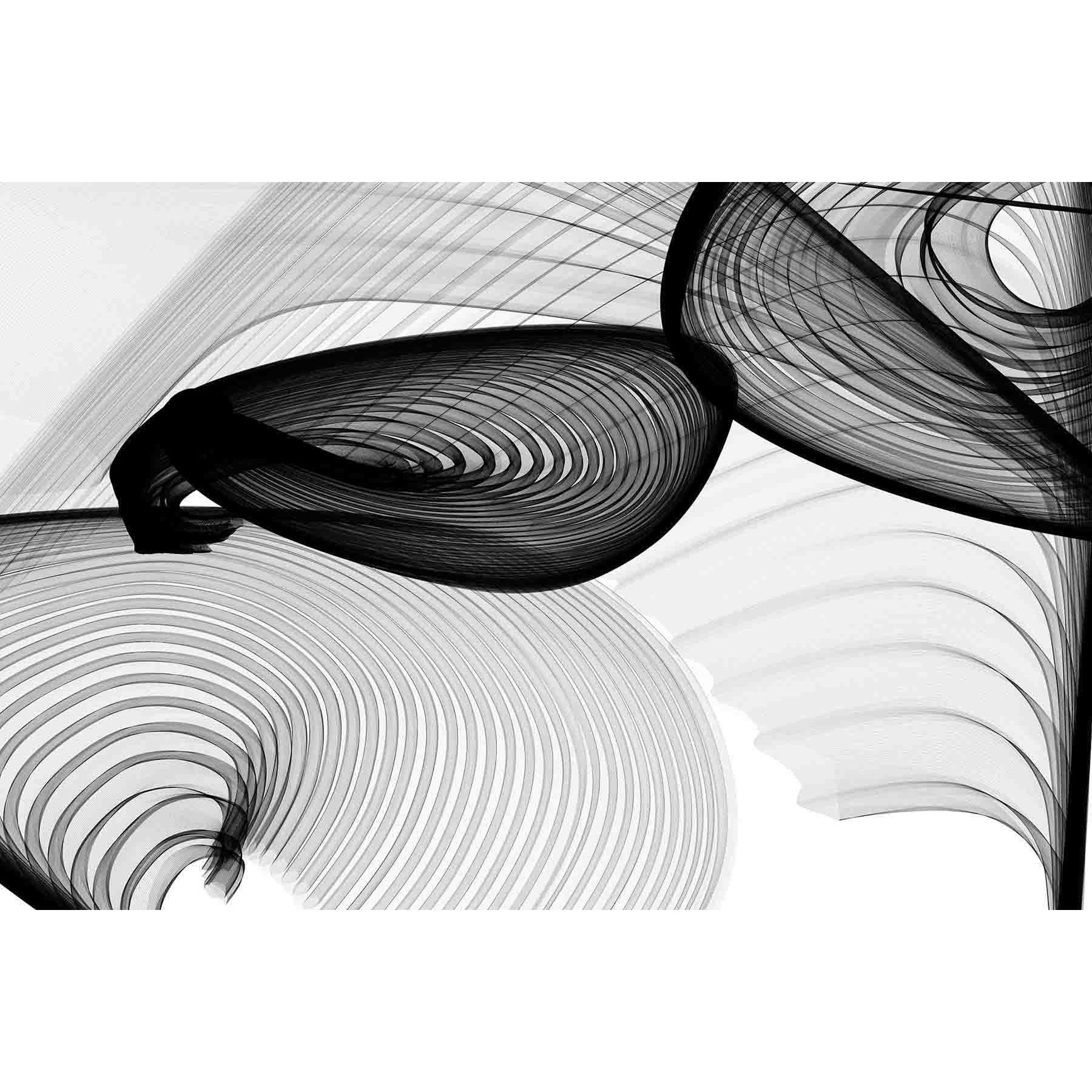 Marmont Hill "Abstract Black and White 22-15-51 v2" by Irena Orlov Painting Print on Canvas