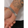 thumbnail image 4 of KUZZOI 0.39" Men 925 Sterling Silver Twisted Curb Bracelet 6.69-8.27 inch, 4 of 6