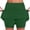#001-Army Green, variant on Tennis Skirts for Women Trendy Plus Size Skort Pockets High Waist Tummy Control Athletic Skirt with Skorts Underneath