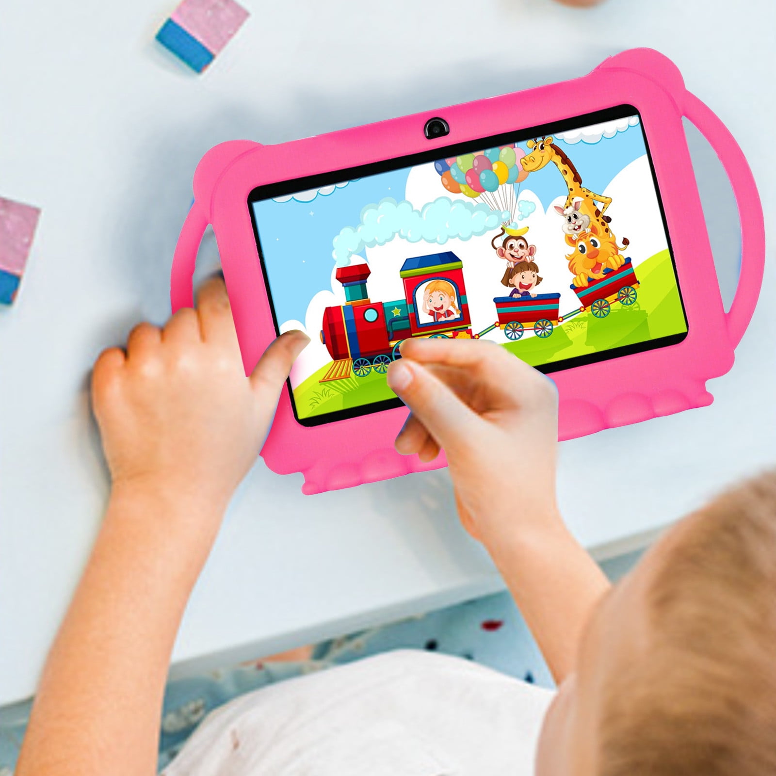 JMYHOAM Kids Tablet Upgraded 7-inch Children's WiFi Tablet Computer Android Tablets 2+16G Children's Early Education Learning Machine Parent-child Gift Machine Christmas Gift