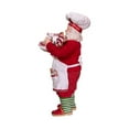 thumbnail image 4 of Kurt S. Adler FA0128 10.5 in. Fabrich Gingerbread Chef Santa, 4 of 7