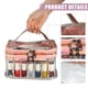 thumbnail image 3 of Bolsa de esmalte de uñas Unique Bargains organizador de esmalte de uñas rosa capacidad 35 botellas, 3 of 7