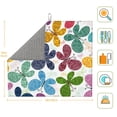 thumbnail image 2 of Uemuo Colorful Butterflies Pattern Dish Drying Mat,16*18 inch Absorbent Dish Drainer Kitchen Counter,Large Size Dish Drying Pad for Countertops,Sinks,Draining Racks, 2 of 6