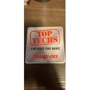Snap-on tools top Techs sticker